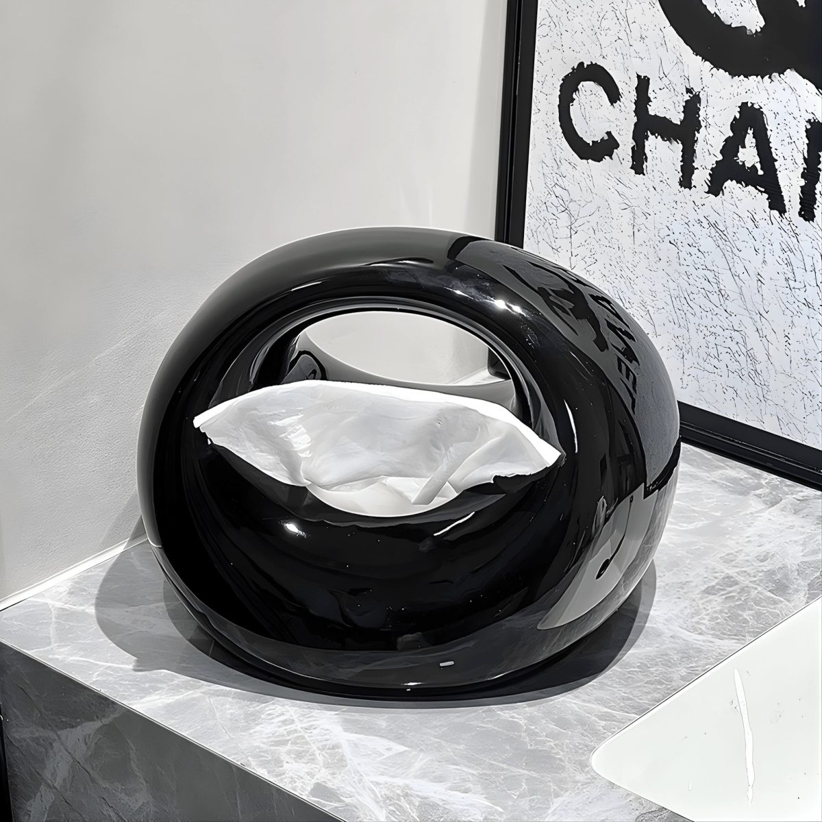 Black Loop Tissue Holder