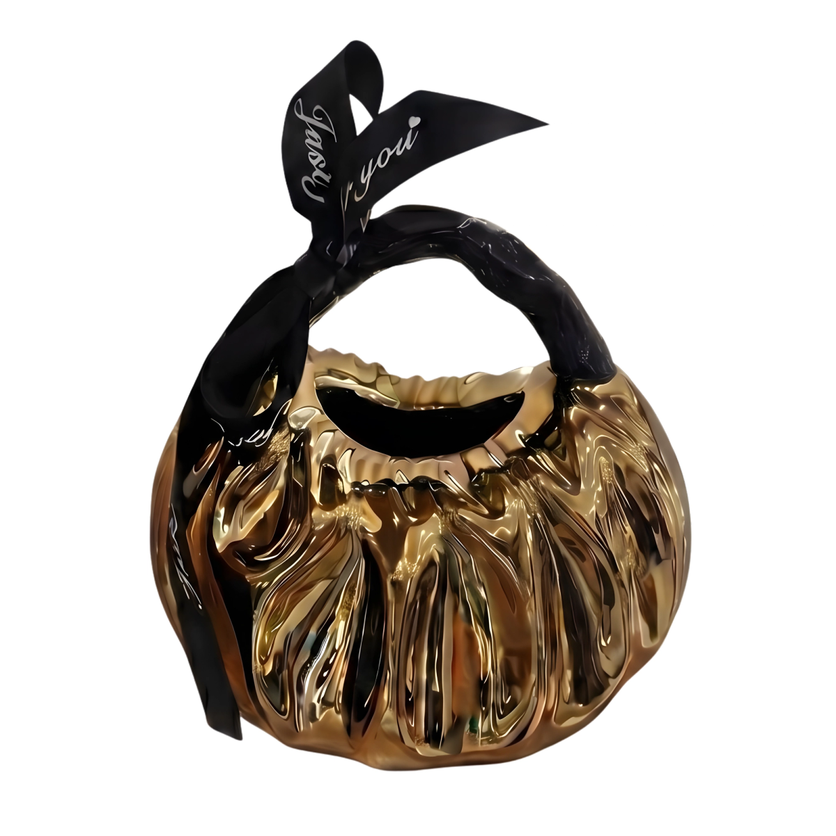 Gold Pumpkin Tissue Box