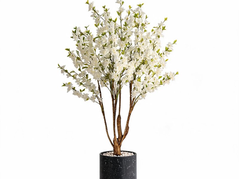 Ivory Blossom Tree in Detail