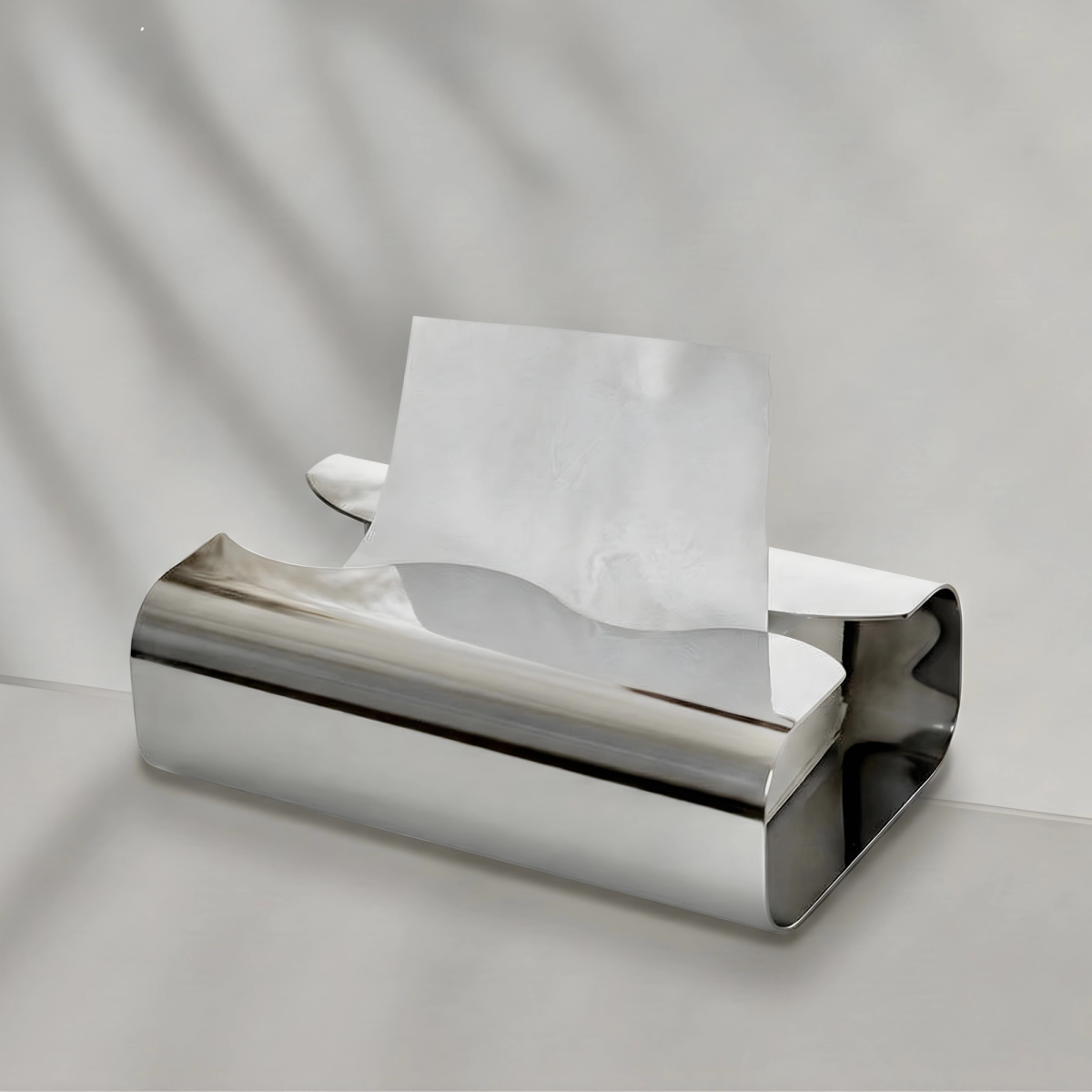 Minimal Steel Tissue Stand