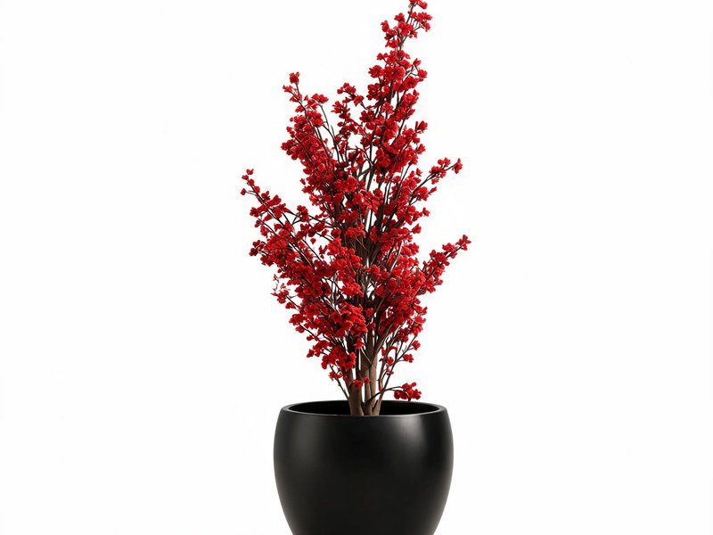 Scarlet Blossom Tree in Detail