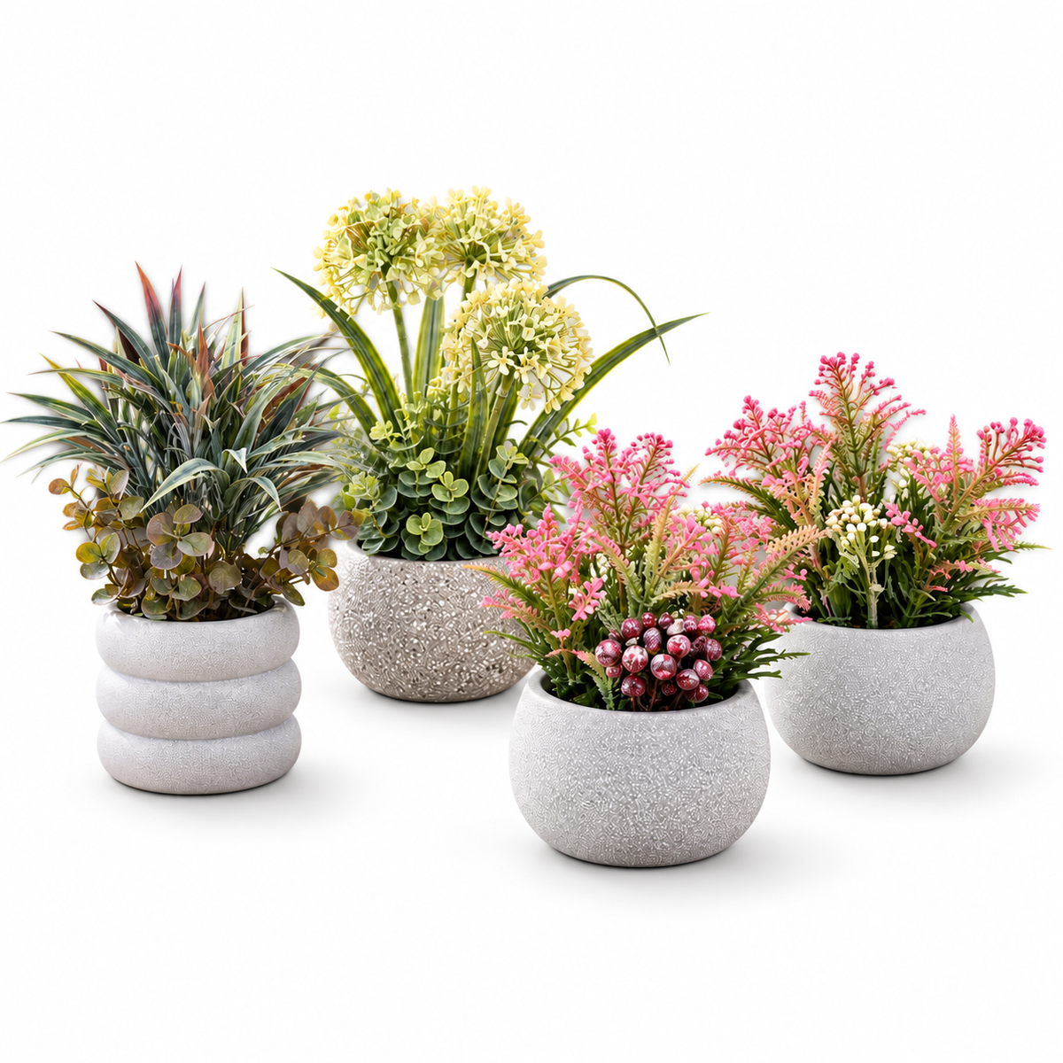 Mixed Meadow Planter Quartet