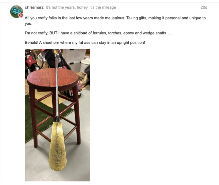 Nest member chrismarz extends his shoehorn.