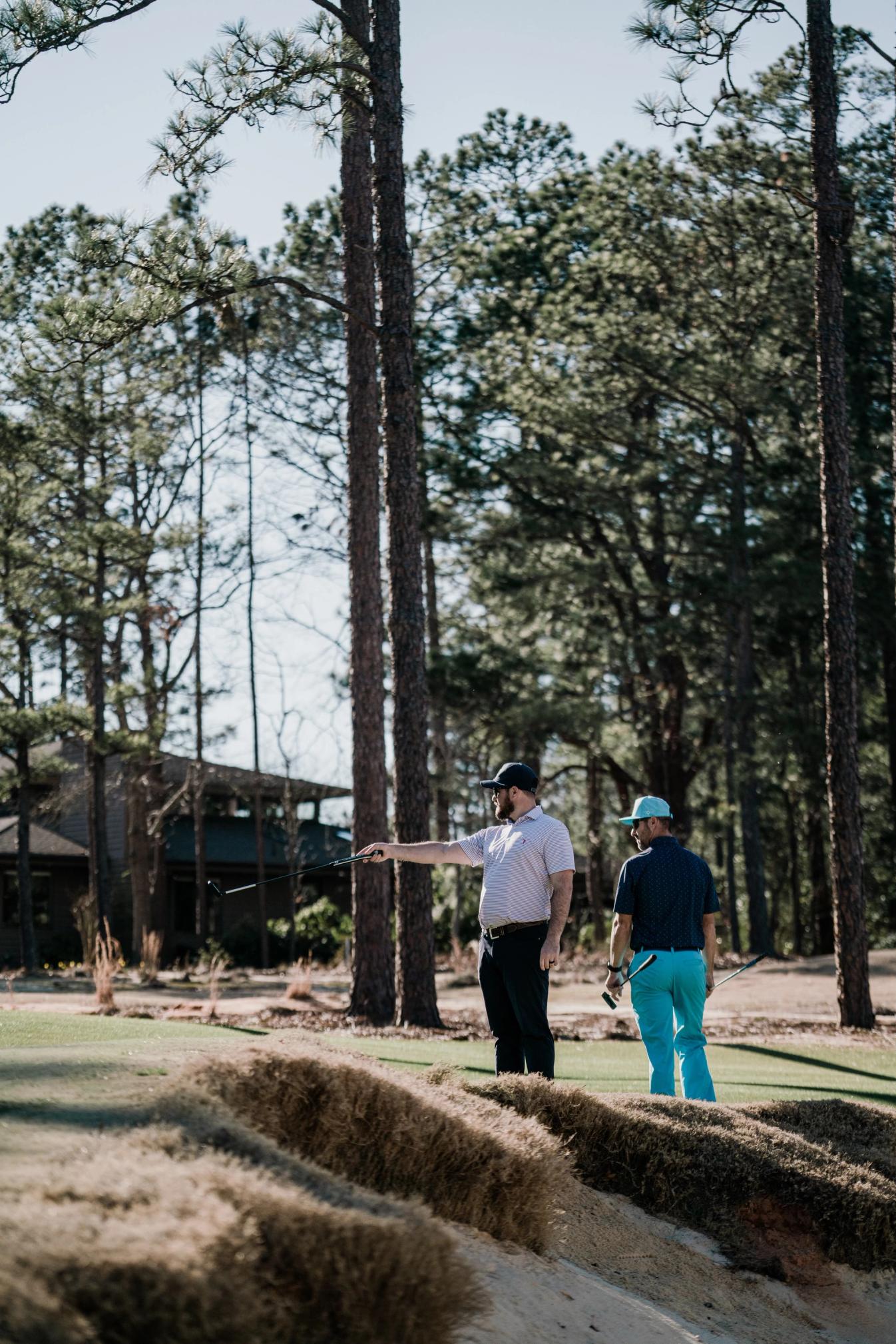 Playing tour guide at Southern Pines