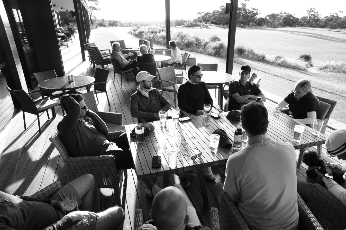 Post Round at Peninsula Kingswood