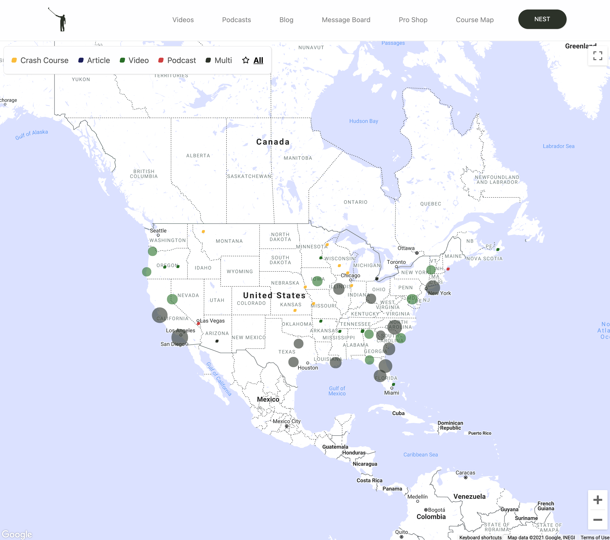 Introducing the No Laying Up Course Map