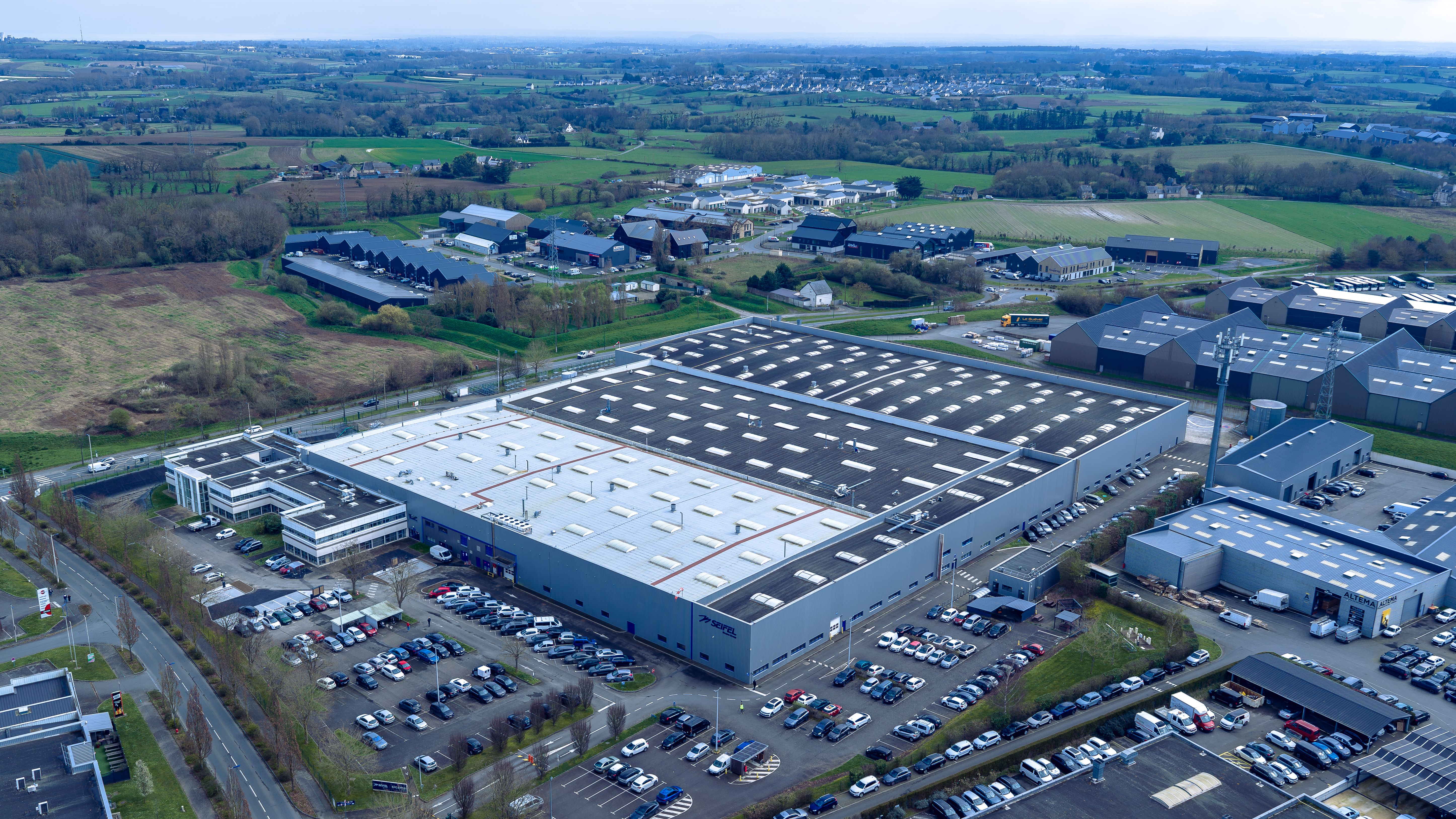 Vue aérienne du site de Seifel et des alentours
