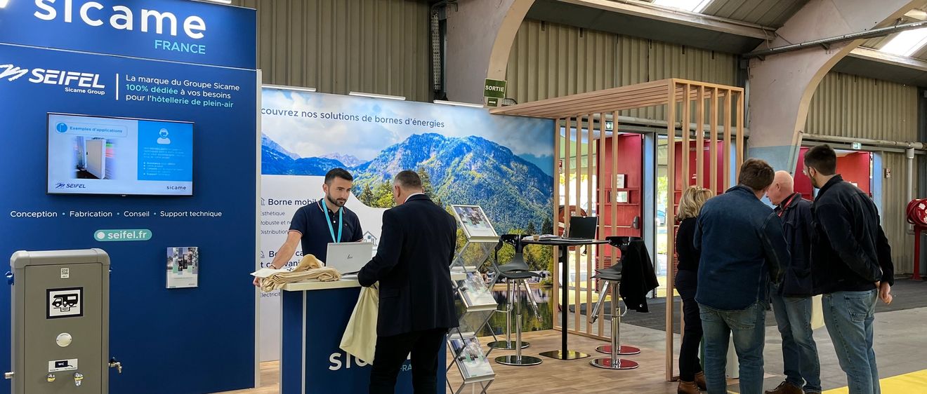 Stand de Sicame France et Seifel au salon Atlantica