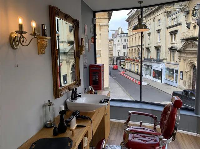A styling station with a view over High Street, Bristol