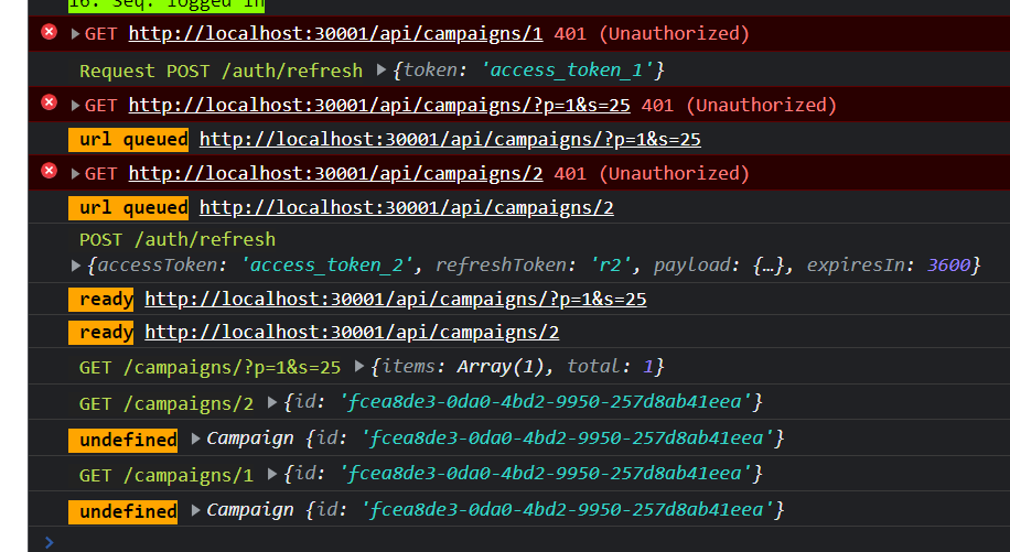 Console log