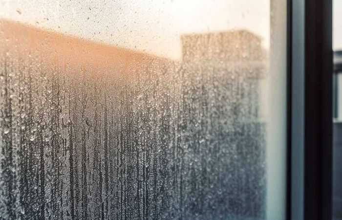 Hard water stains on windows