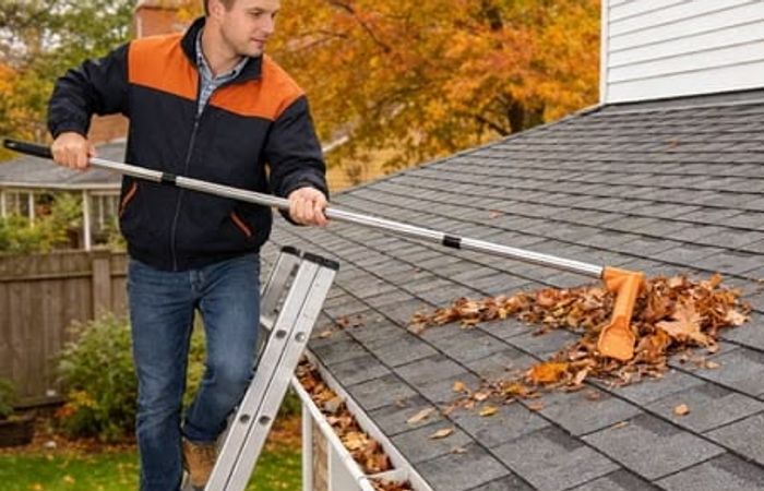 Tools for eavesthrough cleaning
