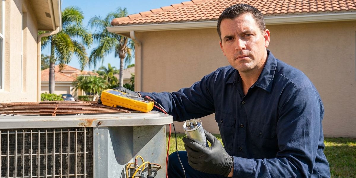 Bad AC Capacitor Symptoms (and Why They Fail in Florida)