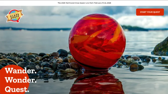 Northwest Glass Quest website