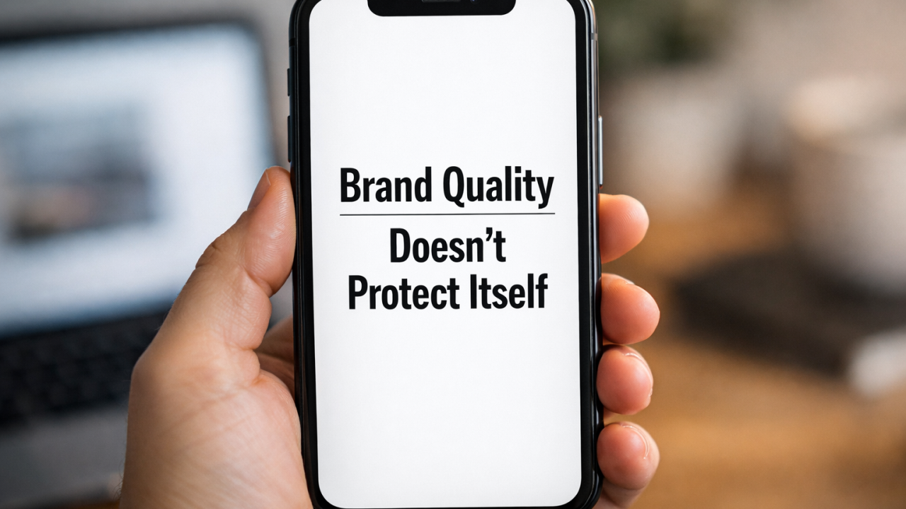 Brand Quality Doesn’t Protect Itself