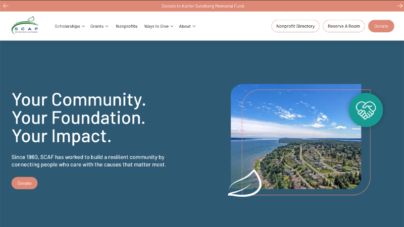 Stanwood Camano Area Foundation website