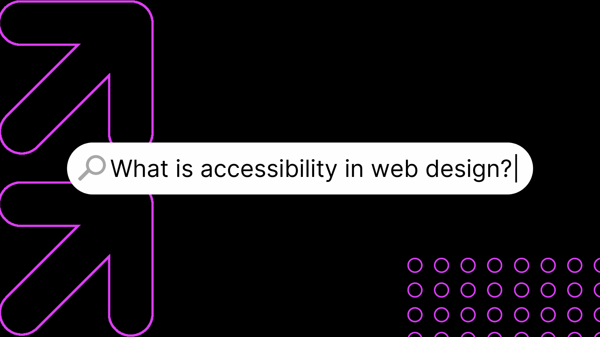 What is accessibility in web design?