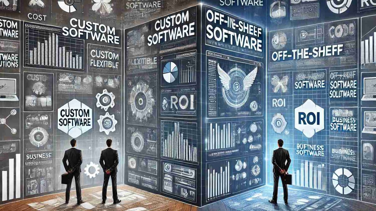 Modern abstract digital architecture showing secure, scalable custom software building blocks.