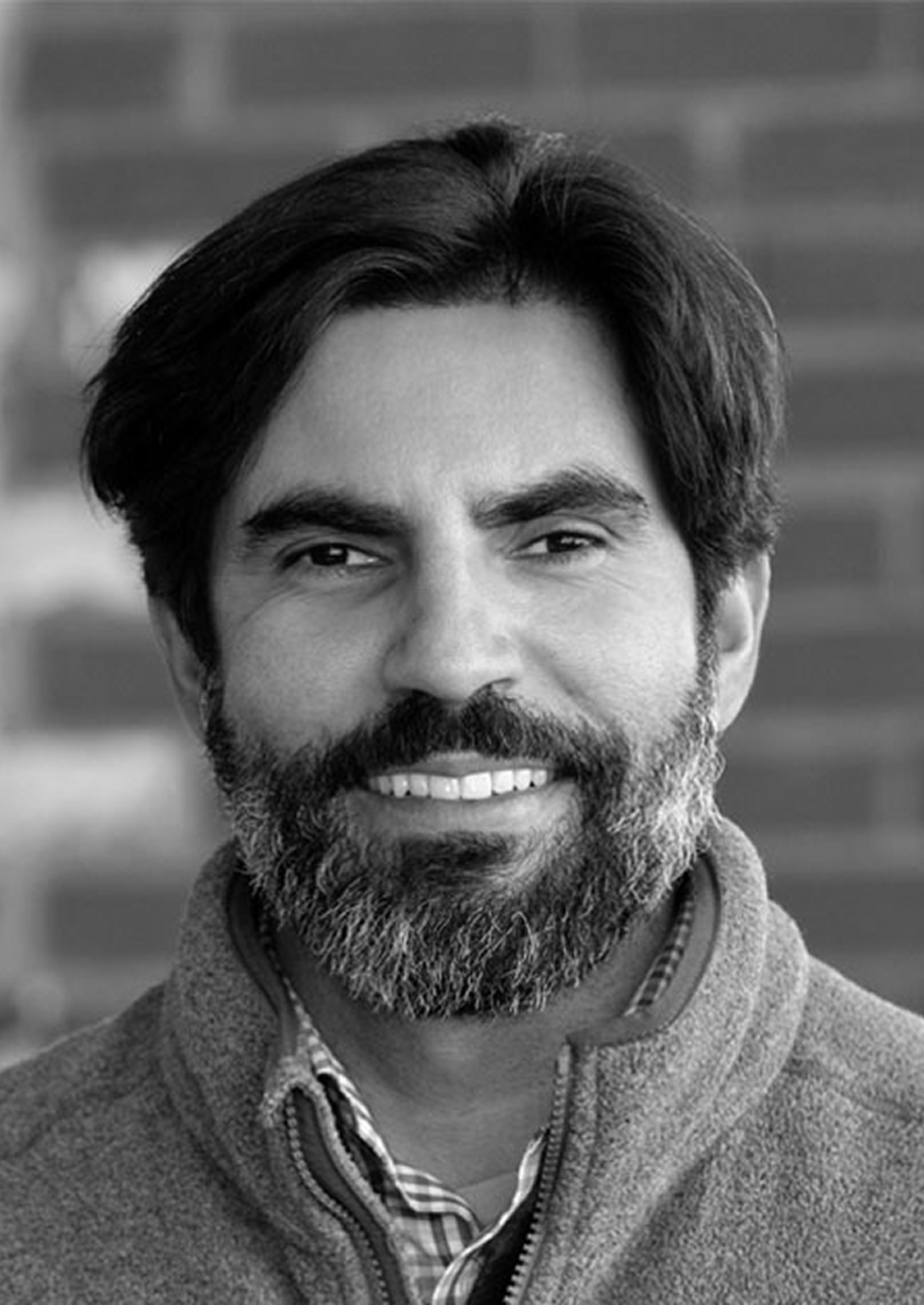 black and white portrait of Guillermo Matias
