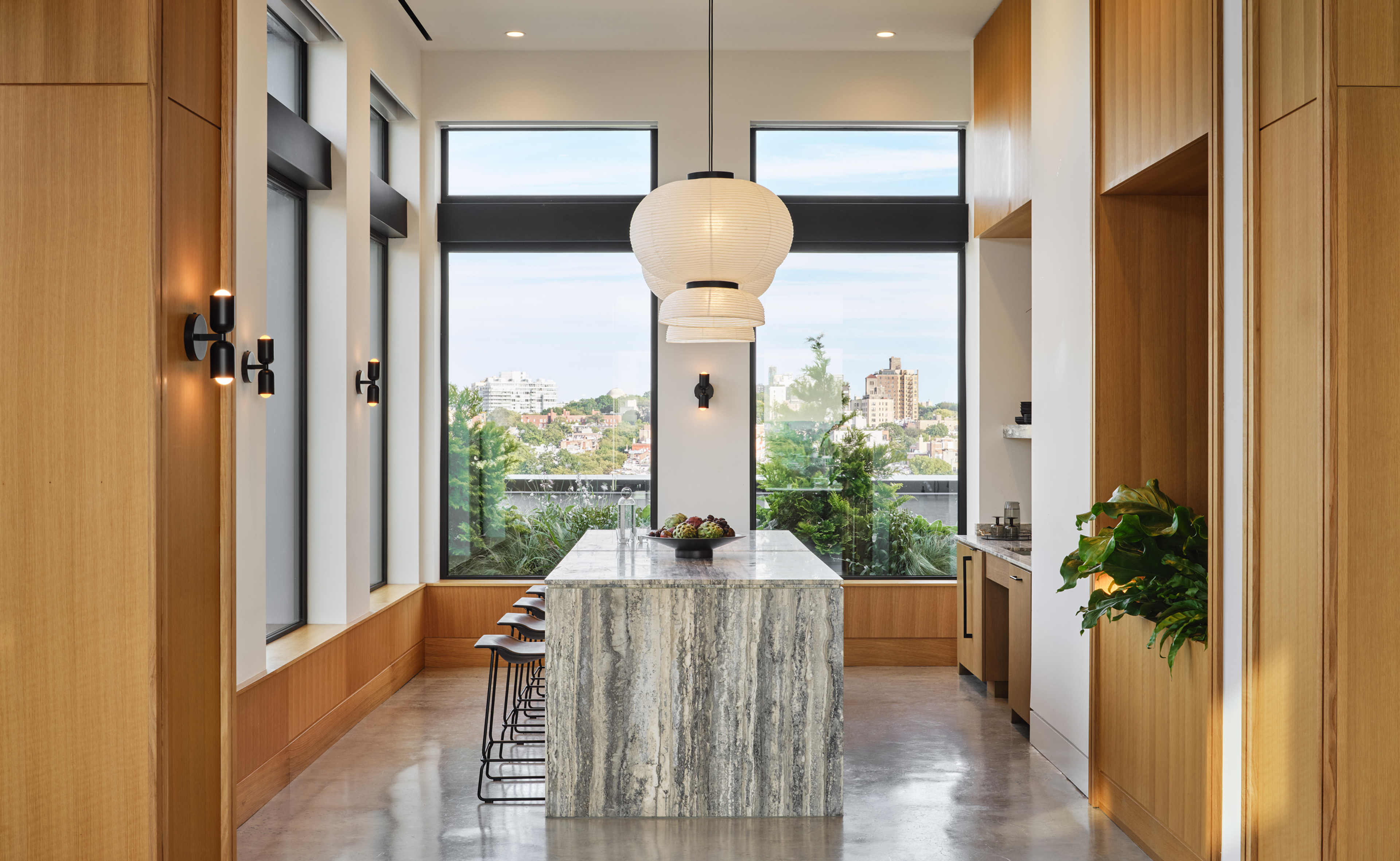 shared kitchen amenity space