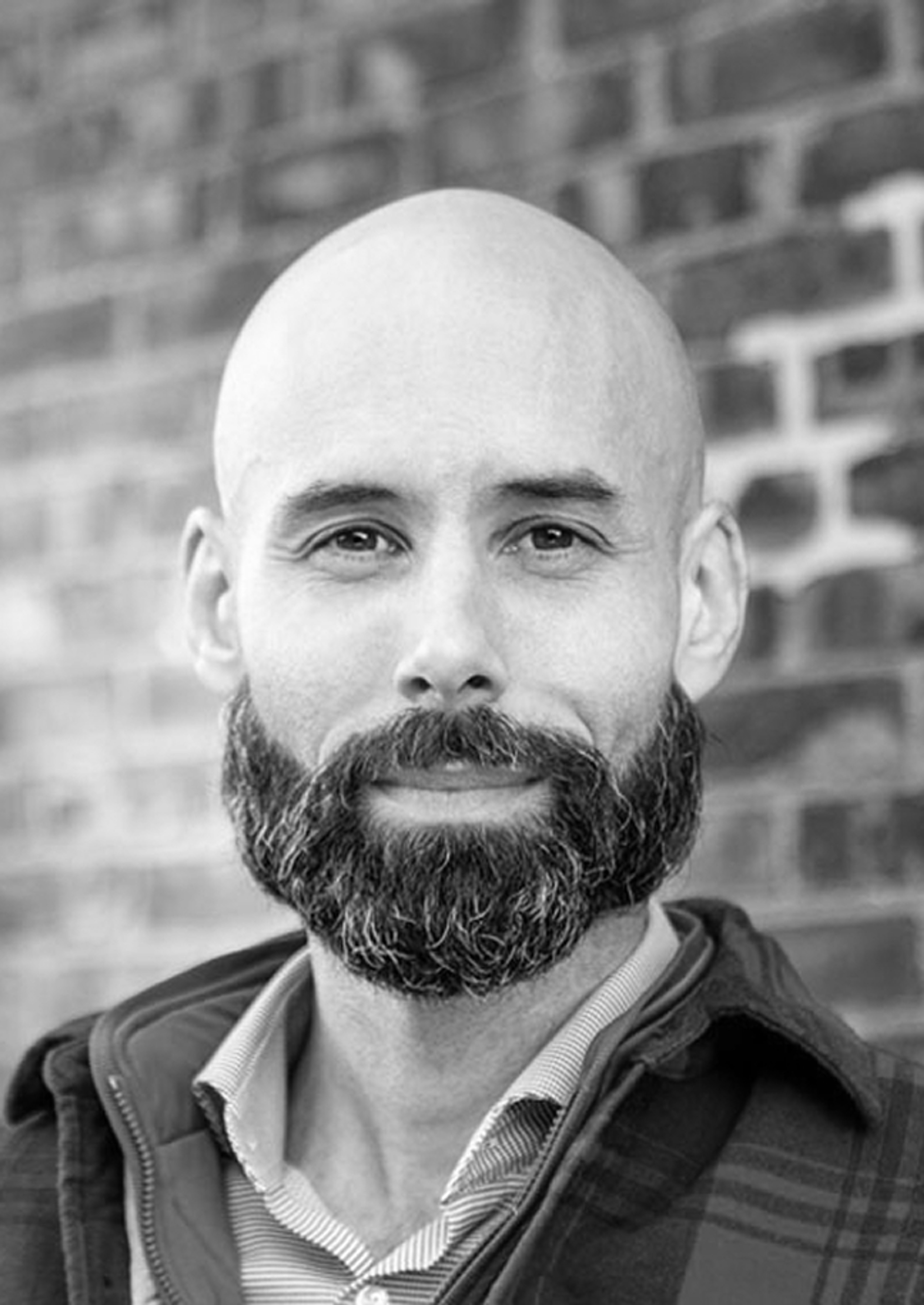 black and white portrait of Pablo Kohan