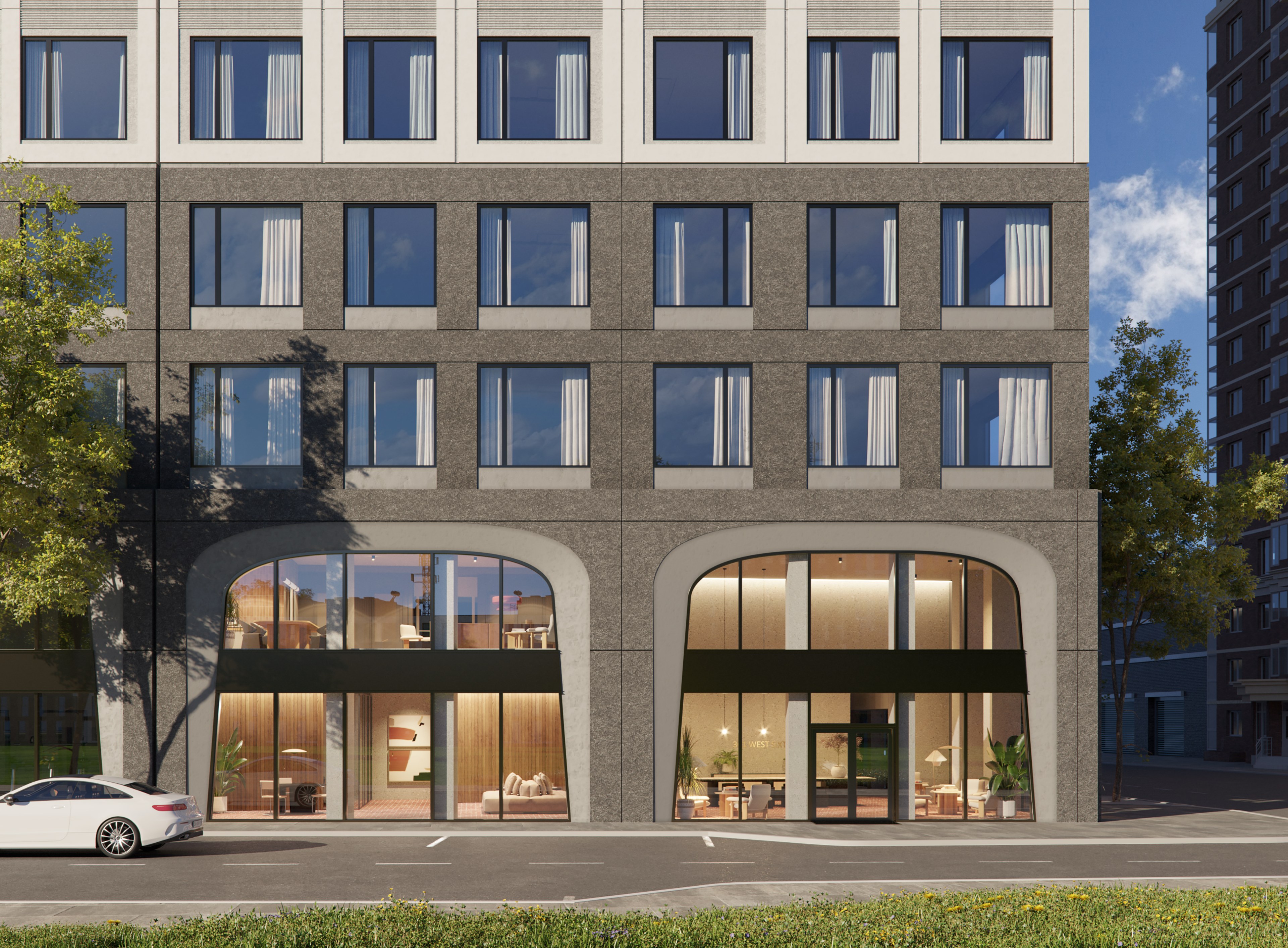301 w 6th Facade