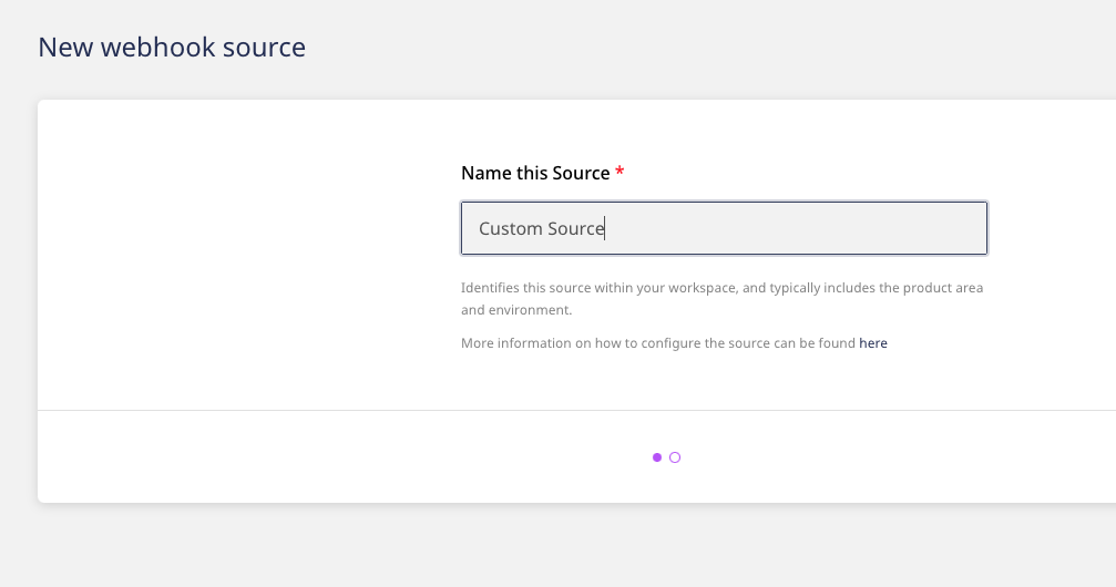 Webhook source