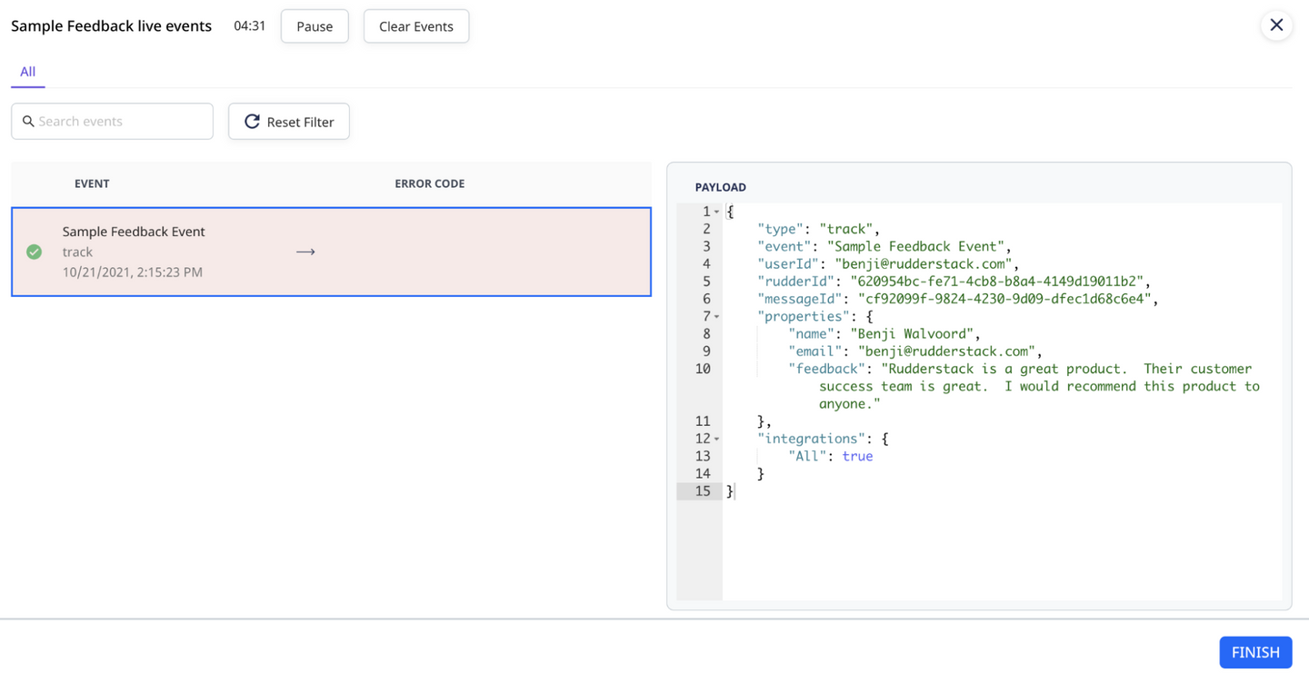 Webhook Source Live Event Viewer