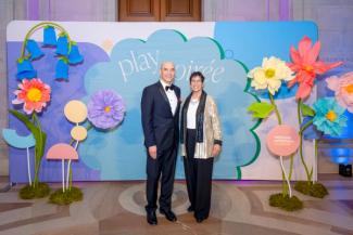 Victor Hoskins and Kathy Hirsh-Pasek at the National Children's Museum's Play Soiree