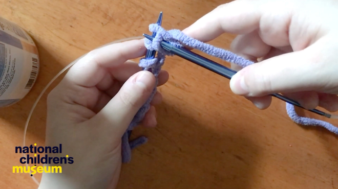 learning to knit