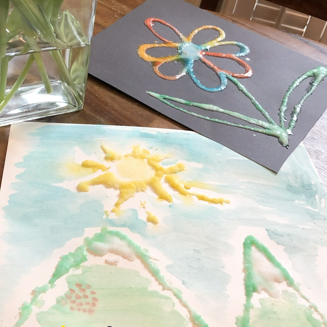salt painting