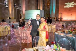 Chitra Sharma and Rajiv Kadayam at the National Children's Museum Play Soiree