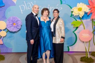 Victor Hoskins, Kiryn Hoffman, and Kathy Hirsh-Pasek at the National Children's Museum's Play Soiree
