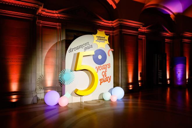 A National Chiildren's Museum 50th Anniversary Dreamers Gala step-and-repeat