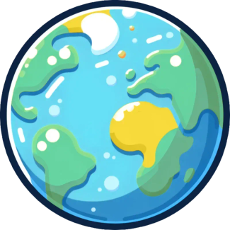 cartoon globe