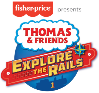 Thomas & Friends™: Explore the Rails! exhibit logo