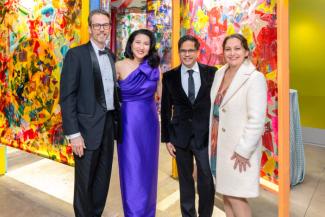 People posing at the National Children's Museum afterpart