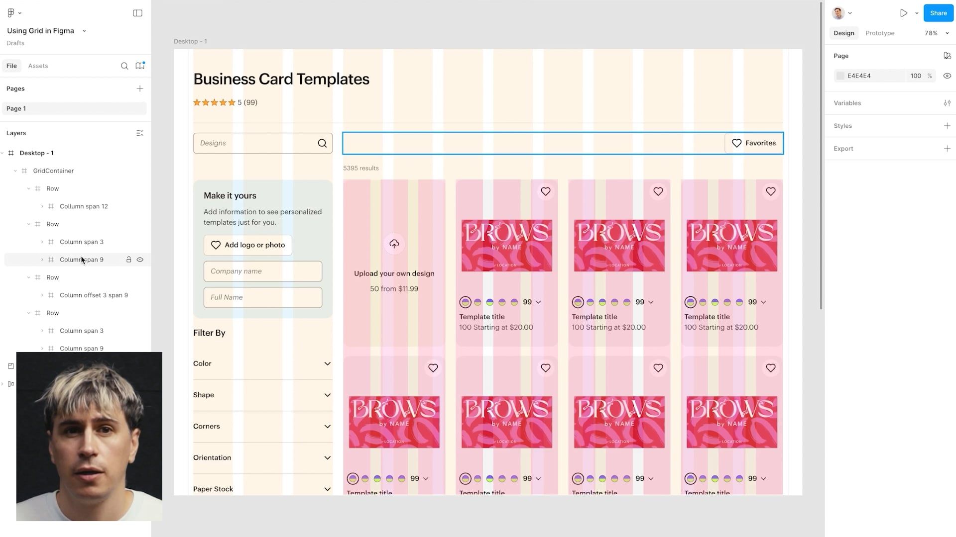 Grid & Page Layout demo