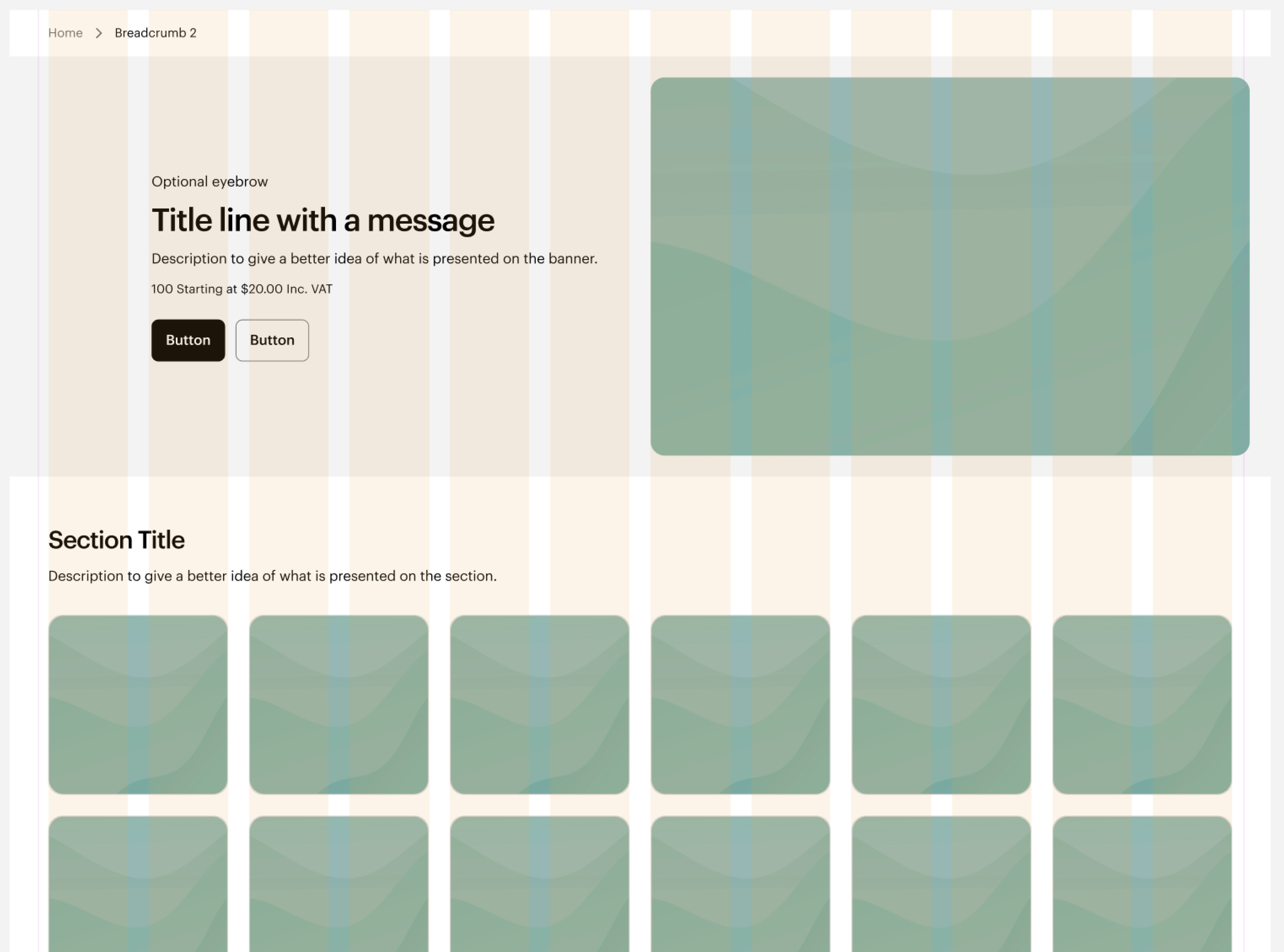 Spans over full page