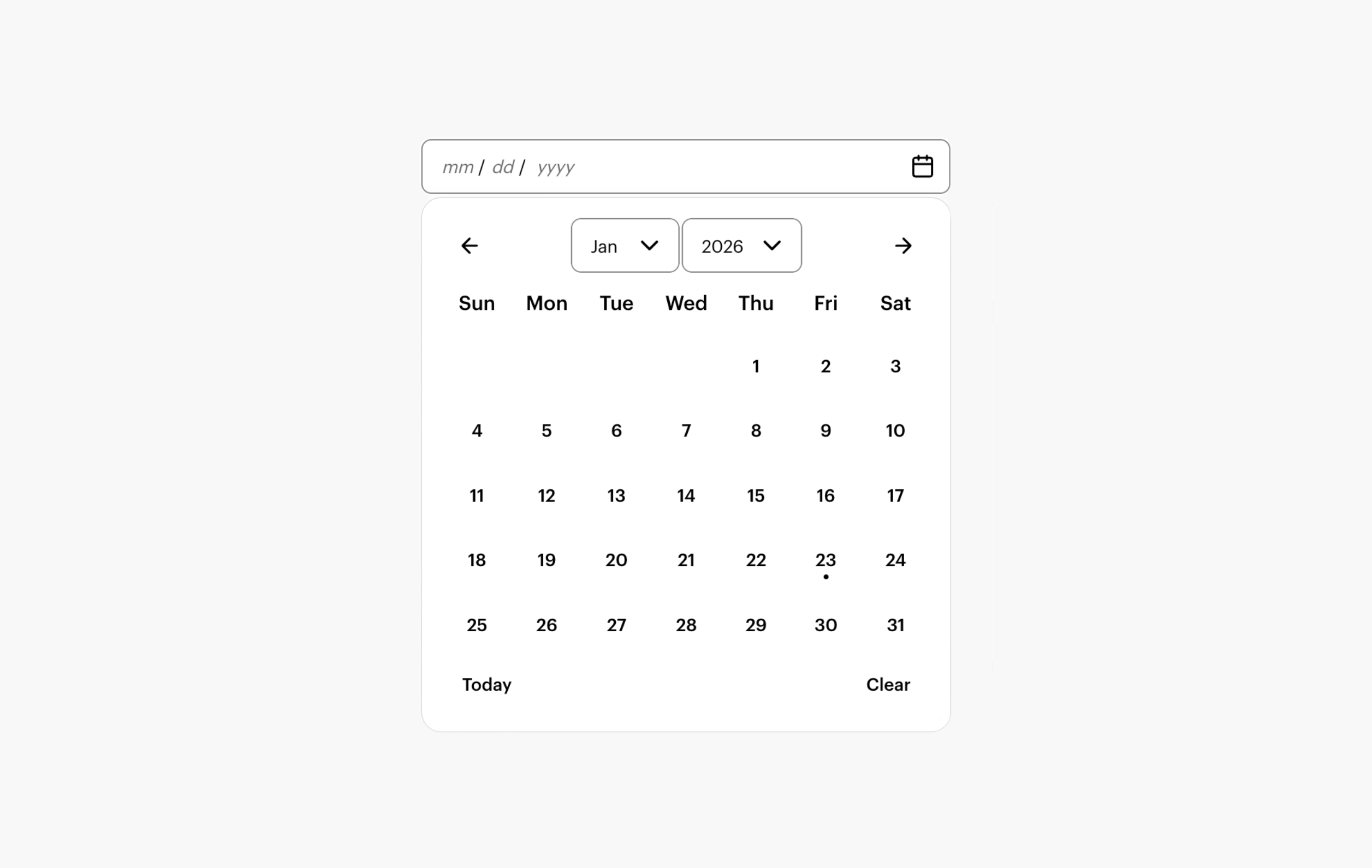DatePicker