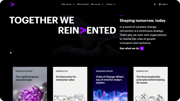 accenture design and experience homepage