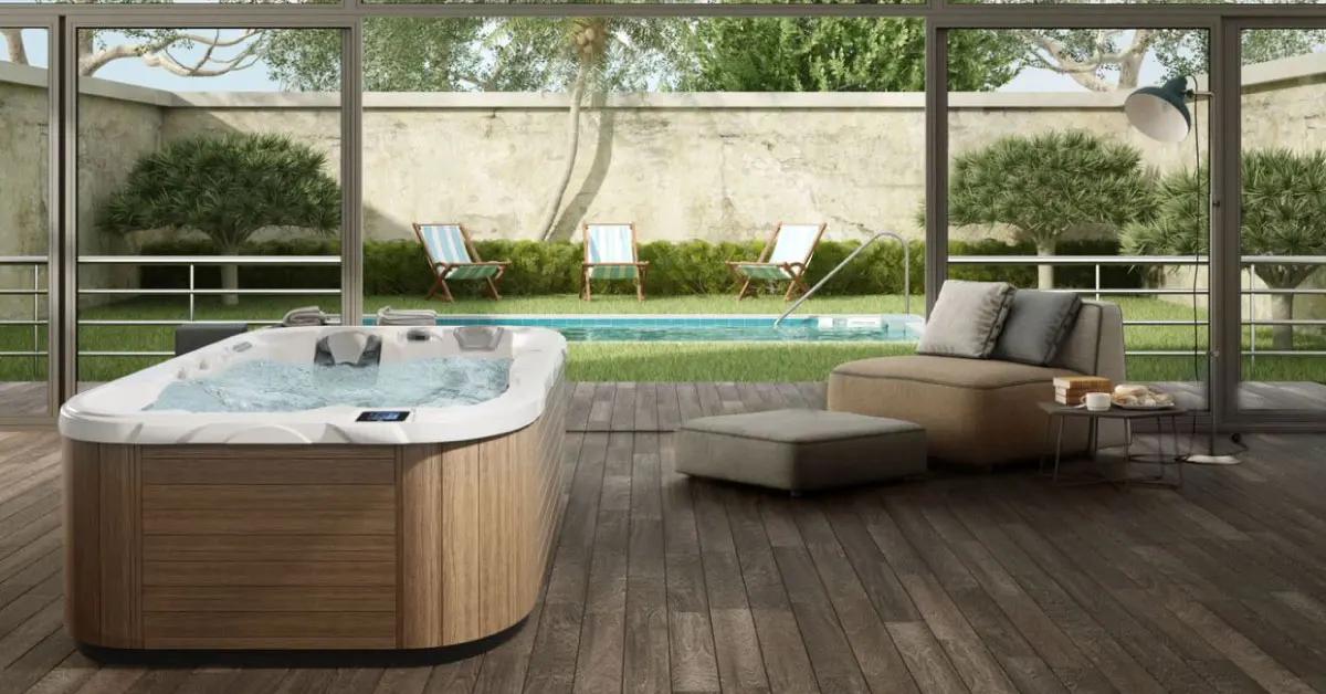 Upscale Patio Area with a Hot Tub and Patio Furniture | Patio Life