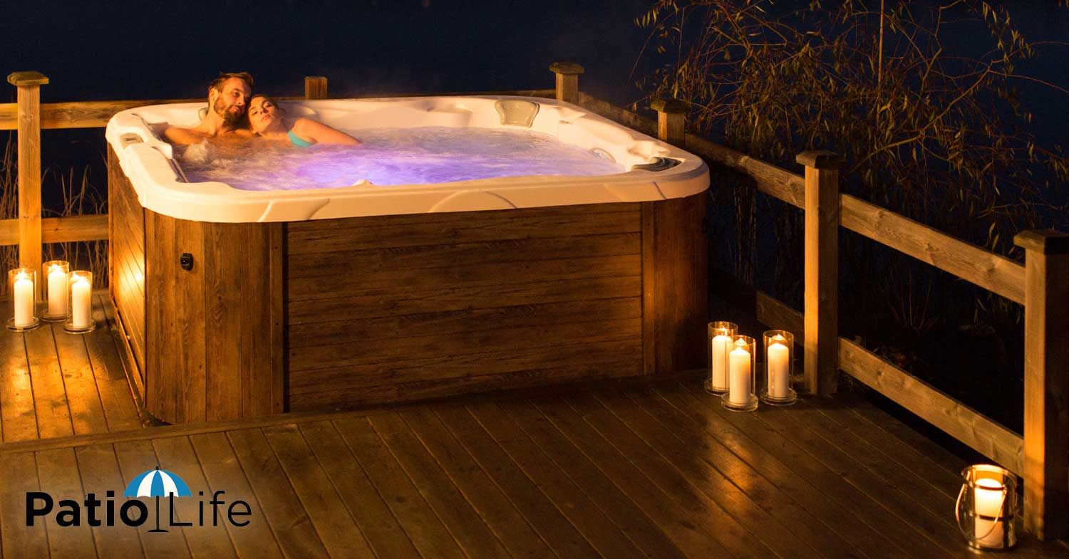 Couple in a Hot Tub on Their Patio | Patio Life
