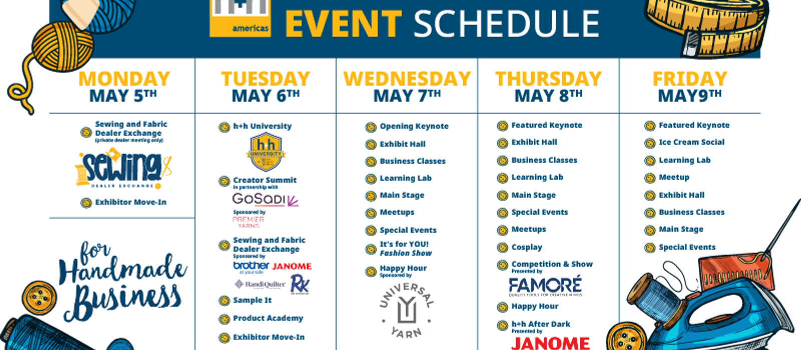 h+h americas 2025: Schedule Overview
