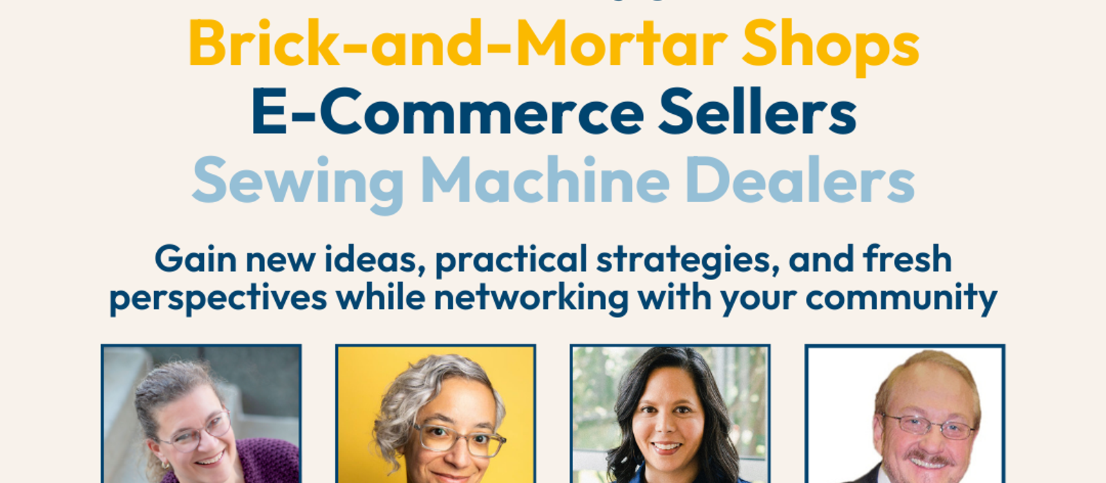 brick and mortar shops and e commerce sellers and sewing machine dealers
