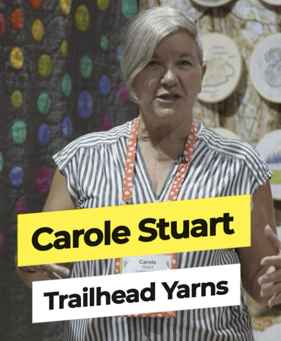 In her own words Carole English of Trailhead Yarns