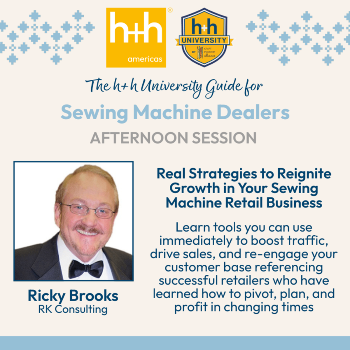 sewing machine dealer afternoon