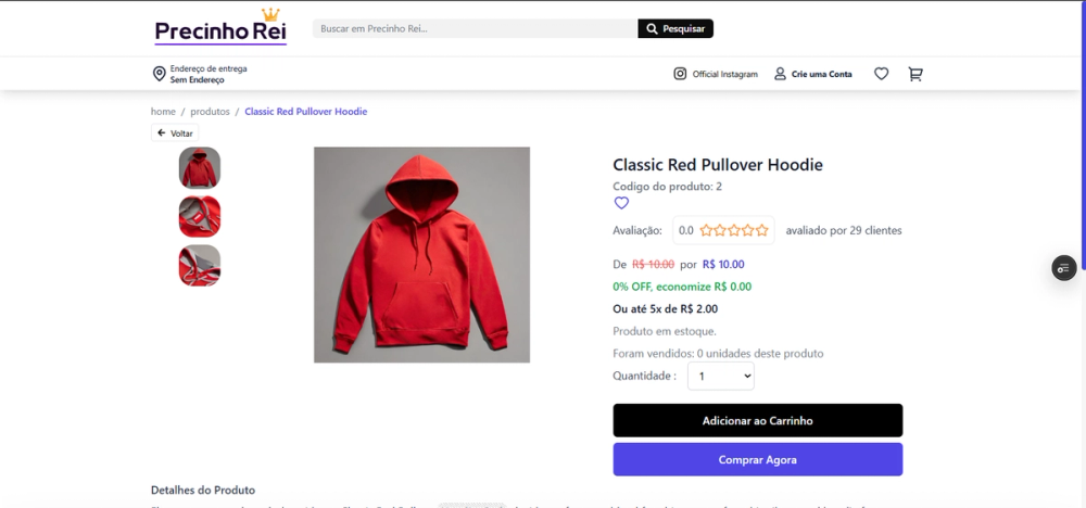 E-commerce Precinho Rei