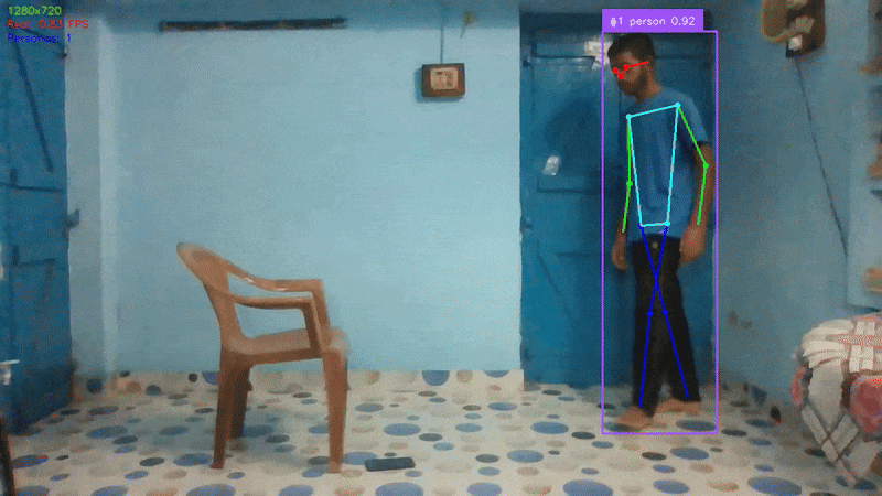 Example of false positive when lifting an object | Video of GMDCSA24: A Dataset for Human Fall Detection in Videos