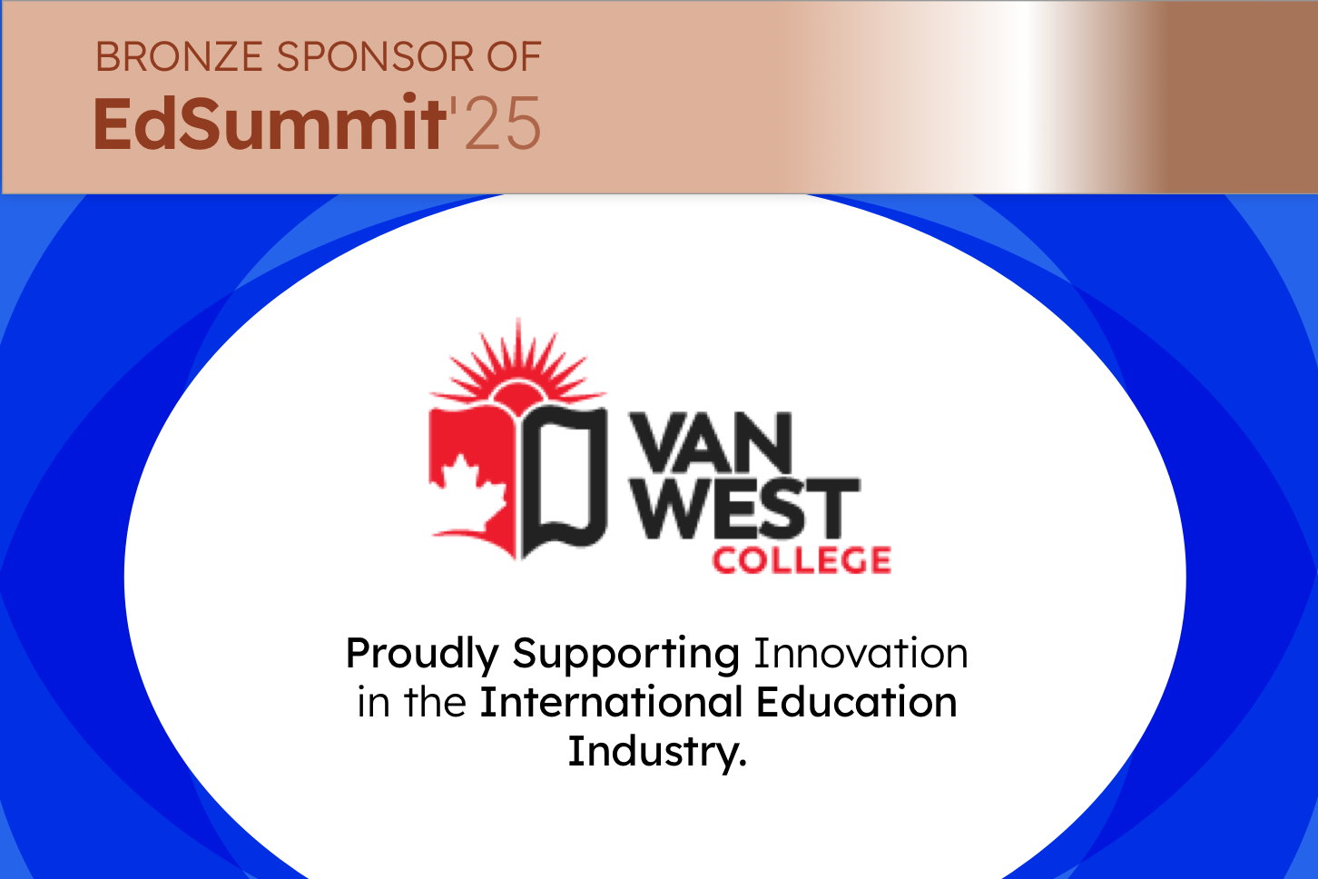 VanWest Joins EdSummit’25 as a Bronze Sponsor